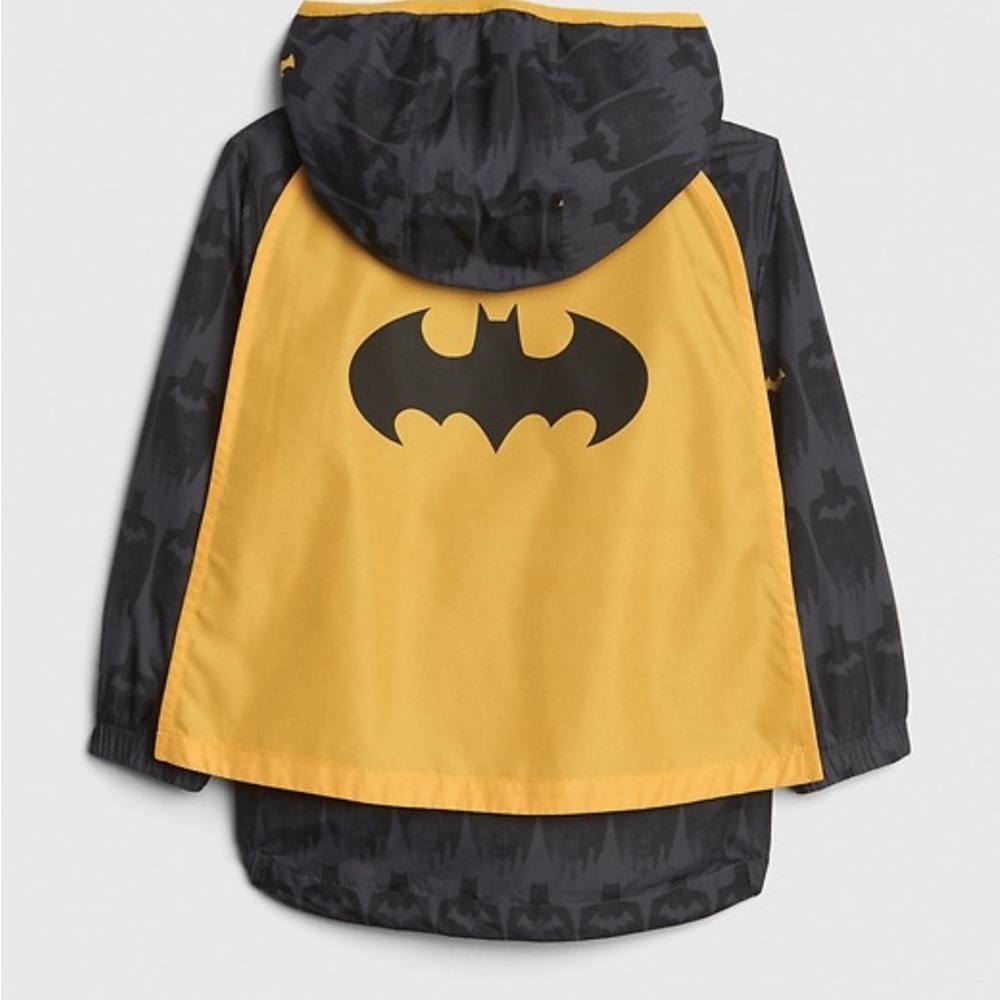 GAP Kids Yellow and Black Batman Cape Jacket